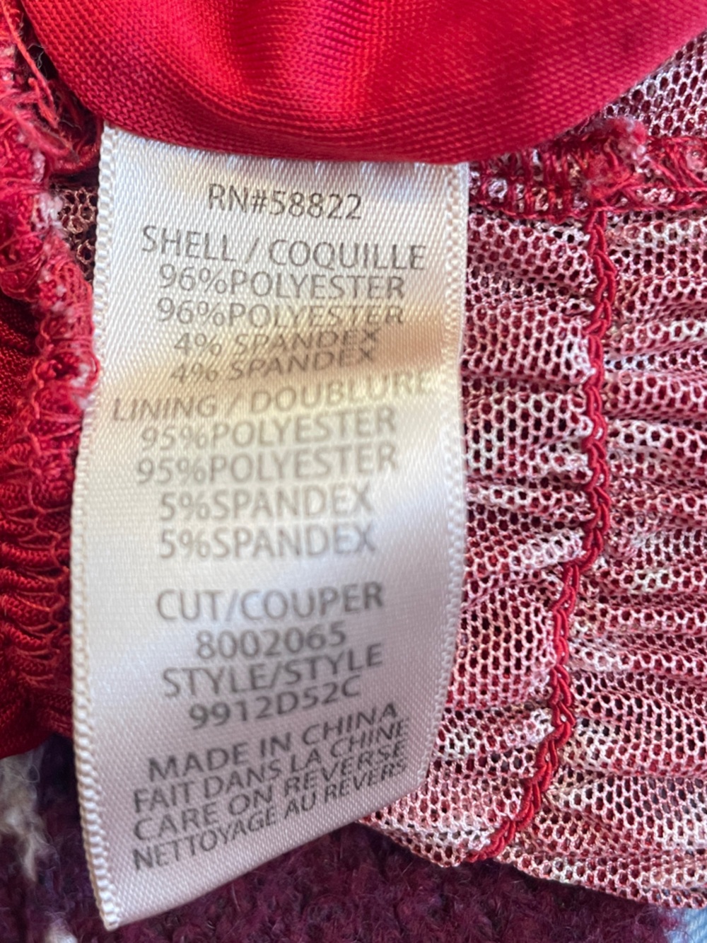 Max Studio Raspberry Red Floral Dress - Picture 9 of 9